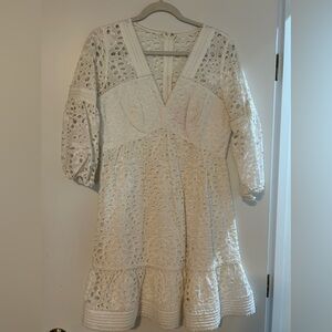 LILLY PULITZER WHITE LS SHIFT - 6